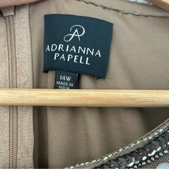 Adrianna Papell | Beaded Cocktail Dress | 14W - Picture 3 of 11